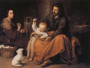 Bartolome Esteban Murillo Holy Family and the birds oil